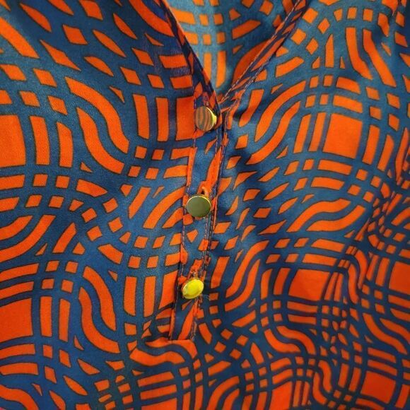 Mud Pie Red and Blue Tunic Size Medium - Picture 4 of 5